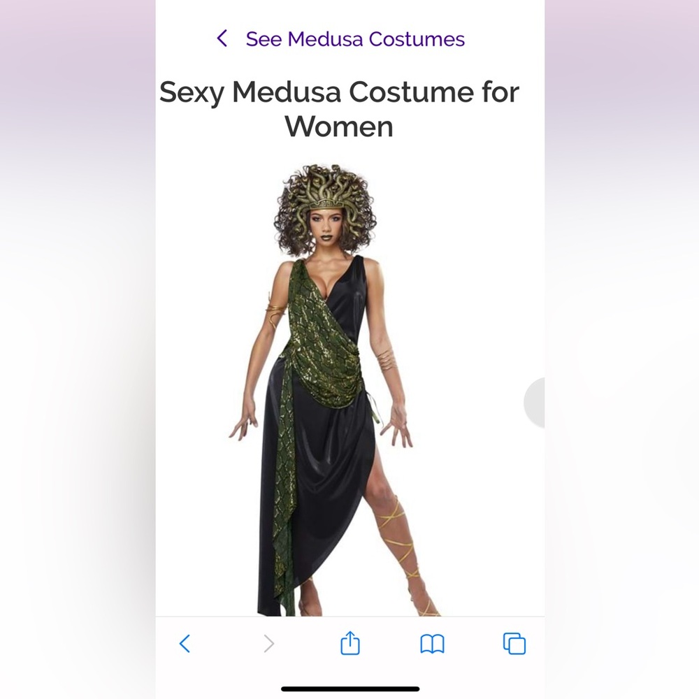 Halloween Costume: Medusa Dress Costume (New/never worn) I made my own. Size:M/L